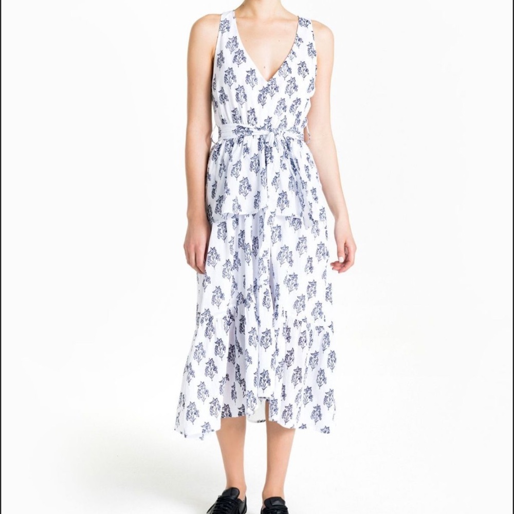 A.L.C. Cotton Printed Judd Tiered Dress